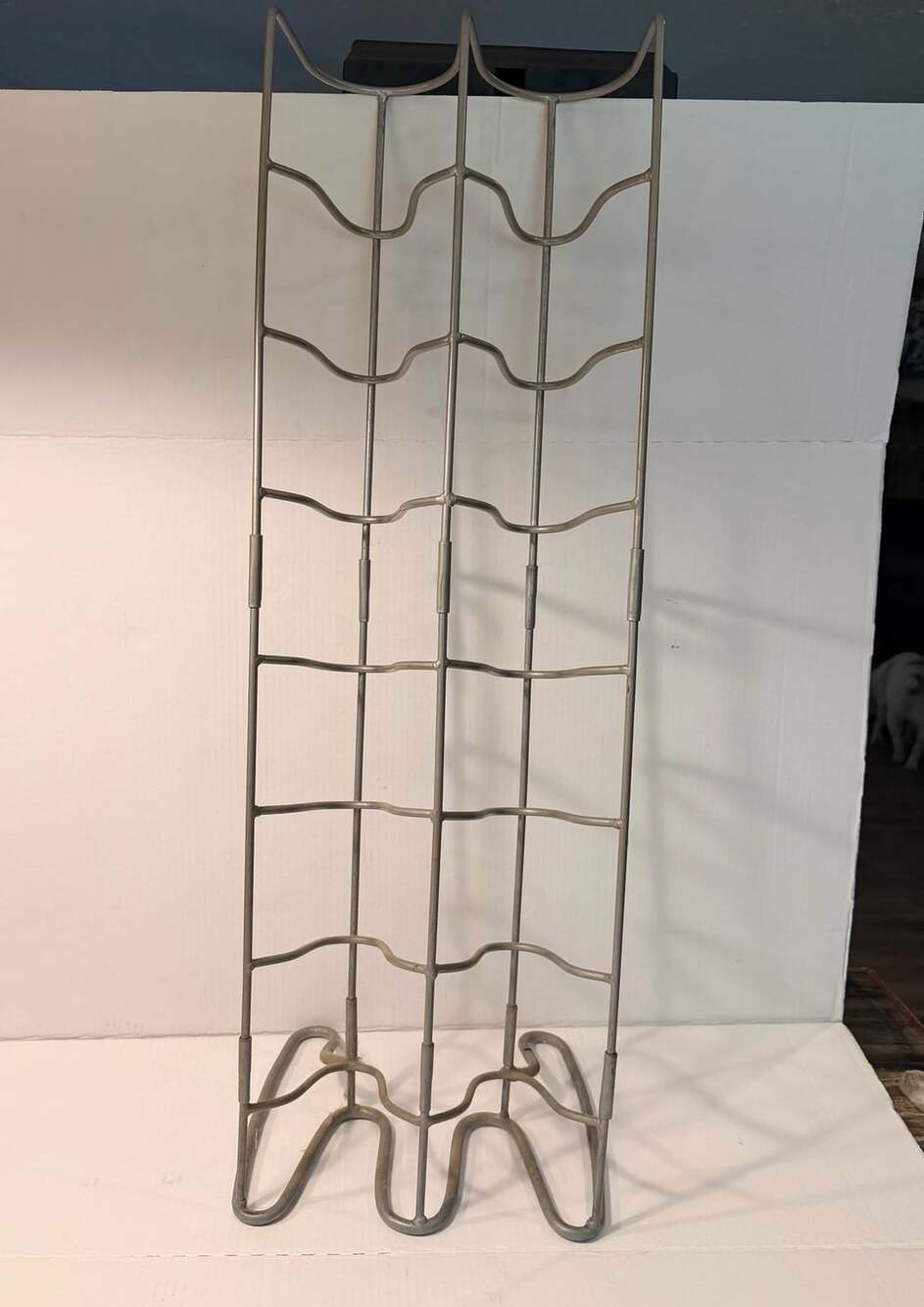 Vintage Metal Wire CD Storage Tower Floor Standing Media Rack 120 CDS